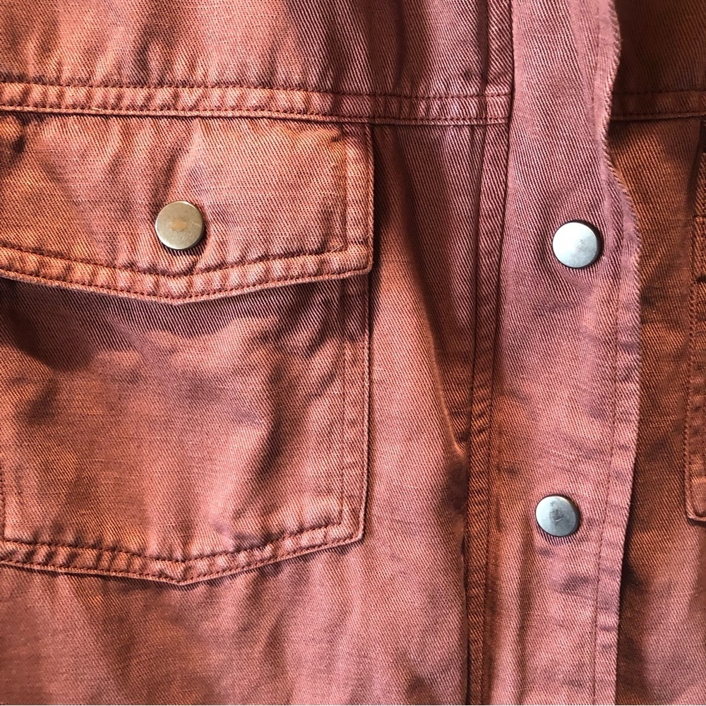 Rails Like New Utility Jacket Dusty Mulberry Wine… - image 4
